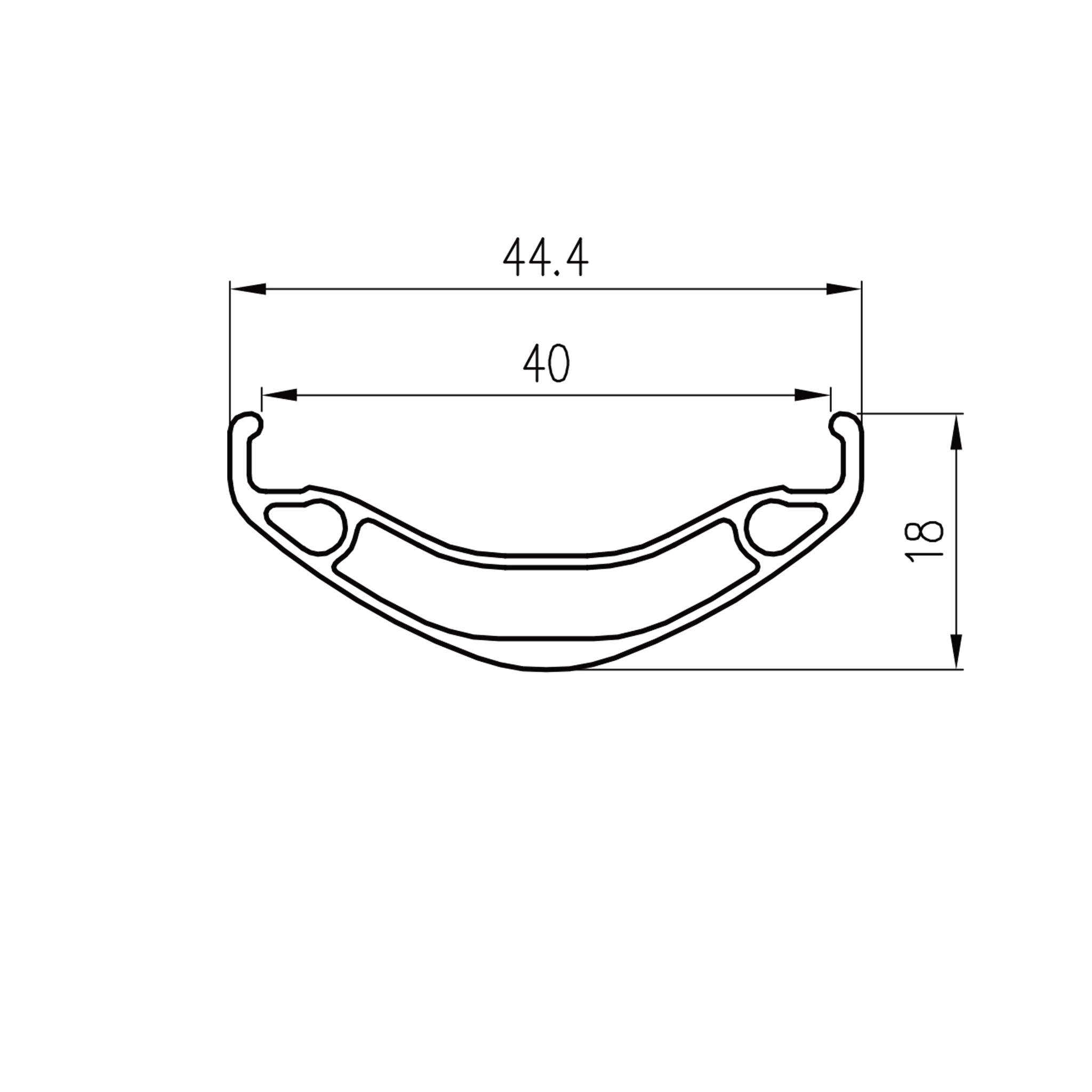 Alexrims MD40 rim 584X40, 32h – Laced-Lab