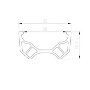 Alexrims MUS32 Felge 20", 36h