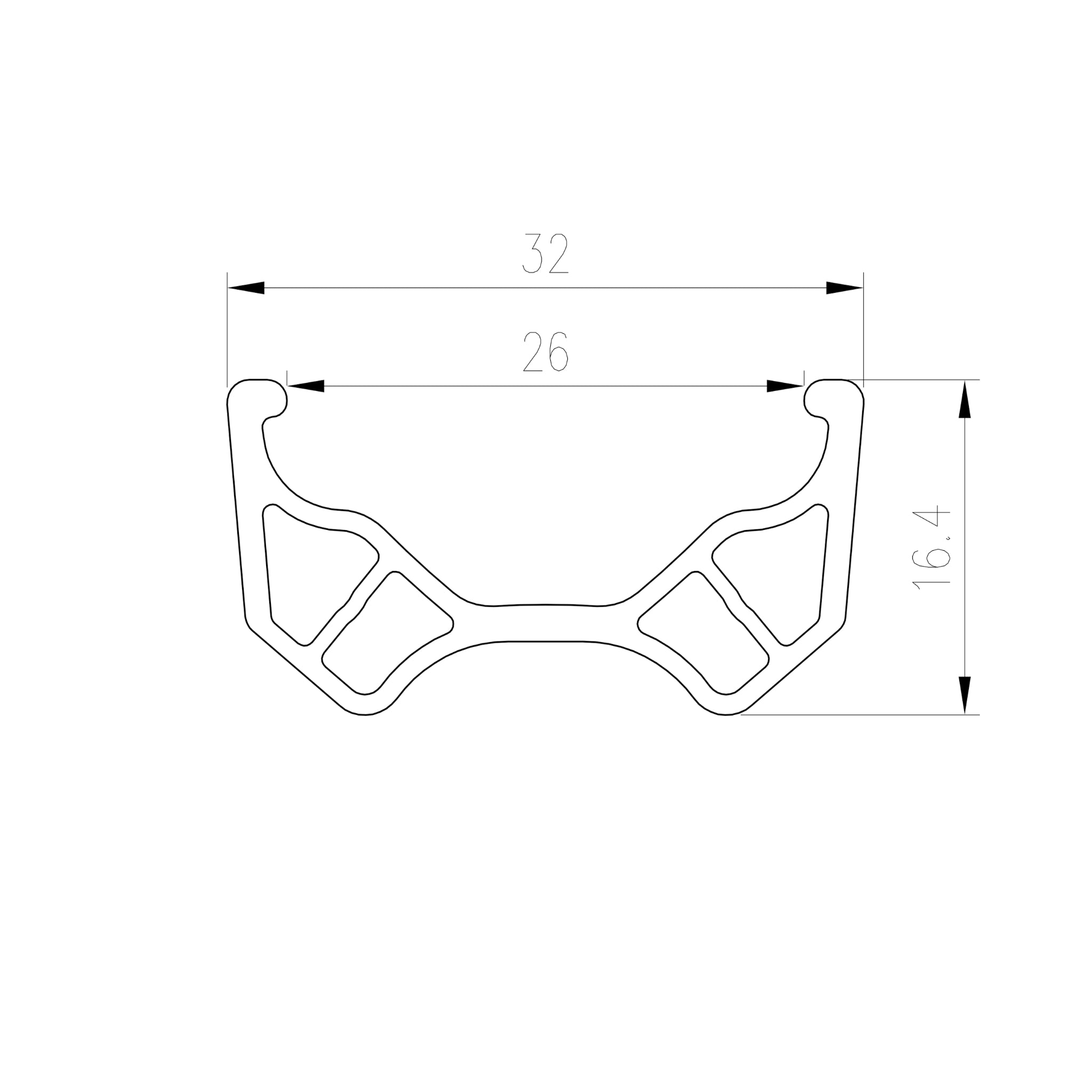 Alexrims MUS32 Felge 20", 36h